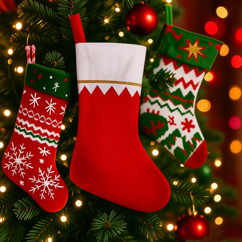 Christmas Stocking Hanging - Праздничный рождественский чулок для камина, подвесной