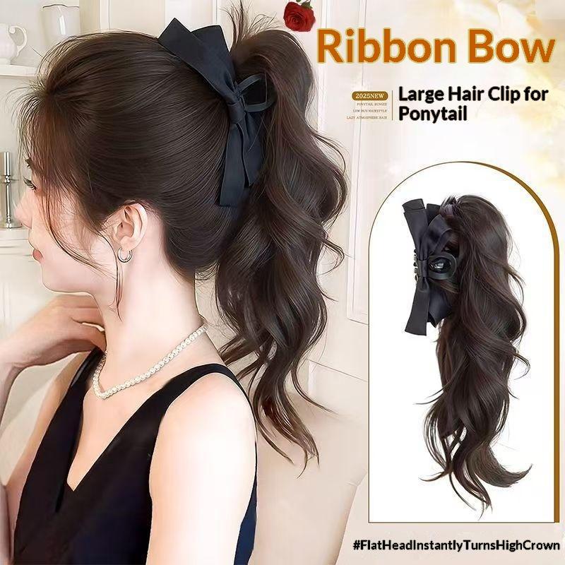 Ribbon Bow Gift - 14-дюймовый синтетический пышный парик-хвост с бантом