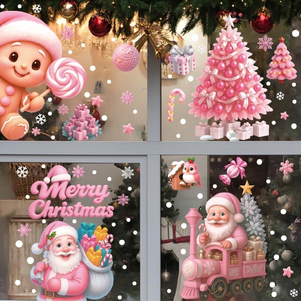 Snowflake Window Decal - Съемные наклейки на окно из ПВХ,