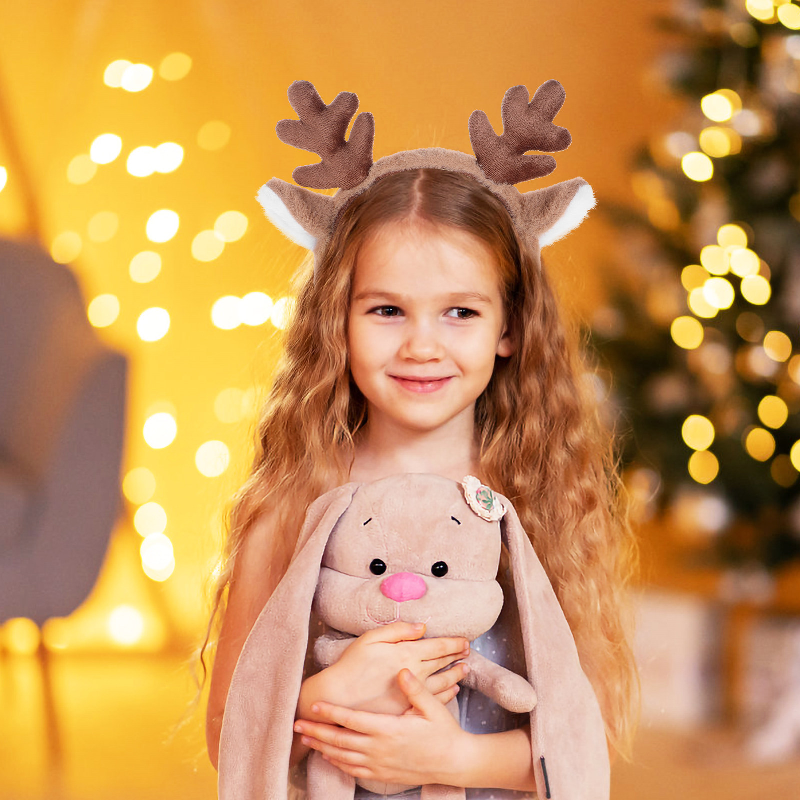 Reindeer Antlers Headband - Рождественский ободок с дизайном в виде