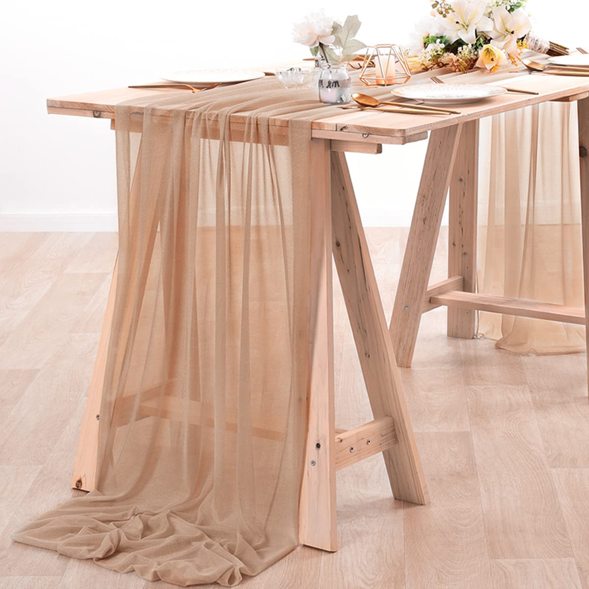 Шифоновая дорожка для стола те – обзор и цена Christmas Table Runner
