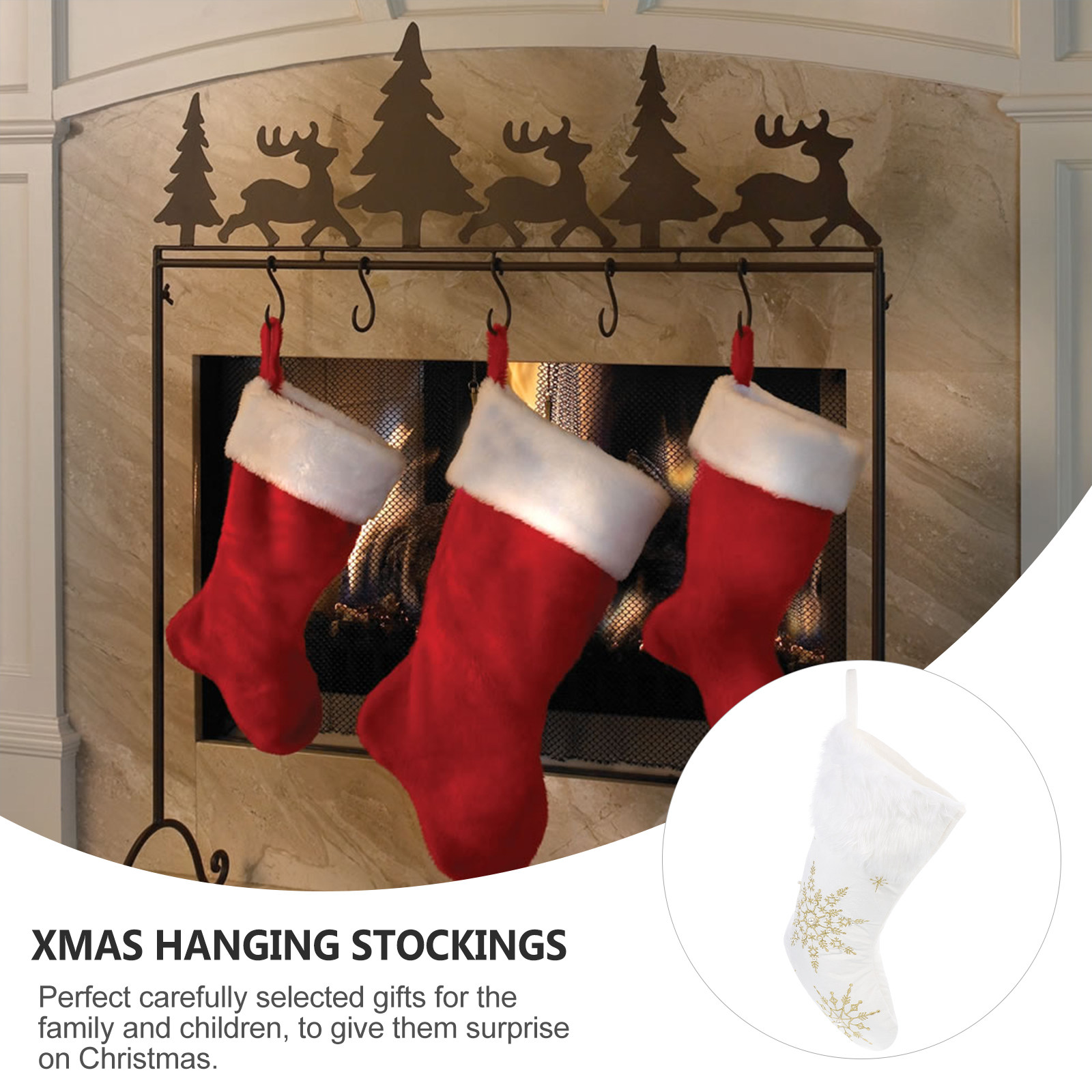 1 шт. рождественский декоратив – обзор и цена Christmas Stocking Hanging