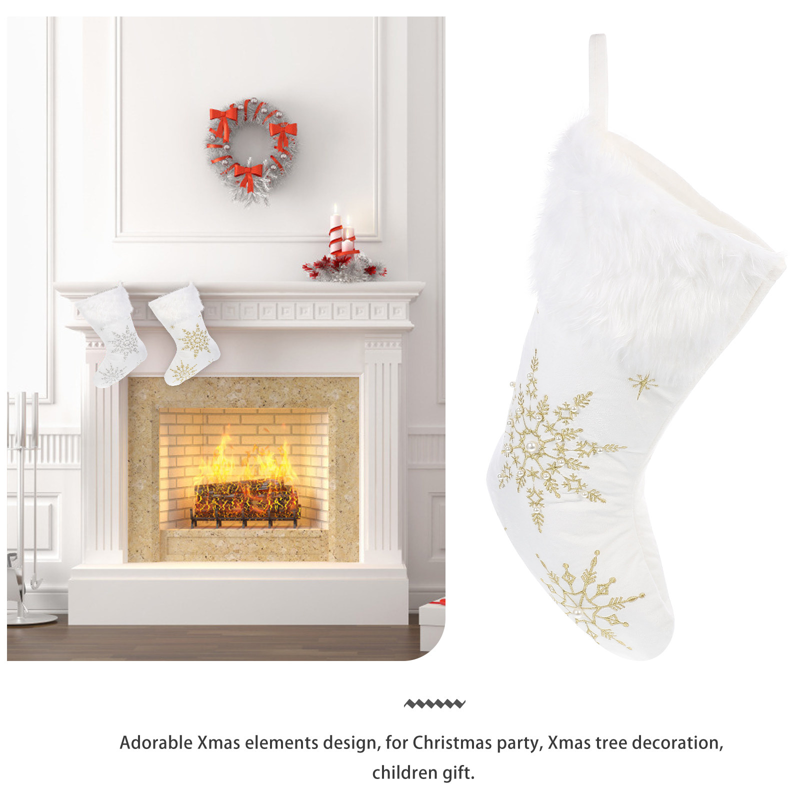 1 шт. рождественский декоратив – обзор и цена Christmas Stocking Hanging