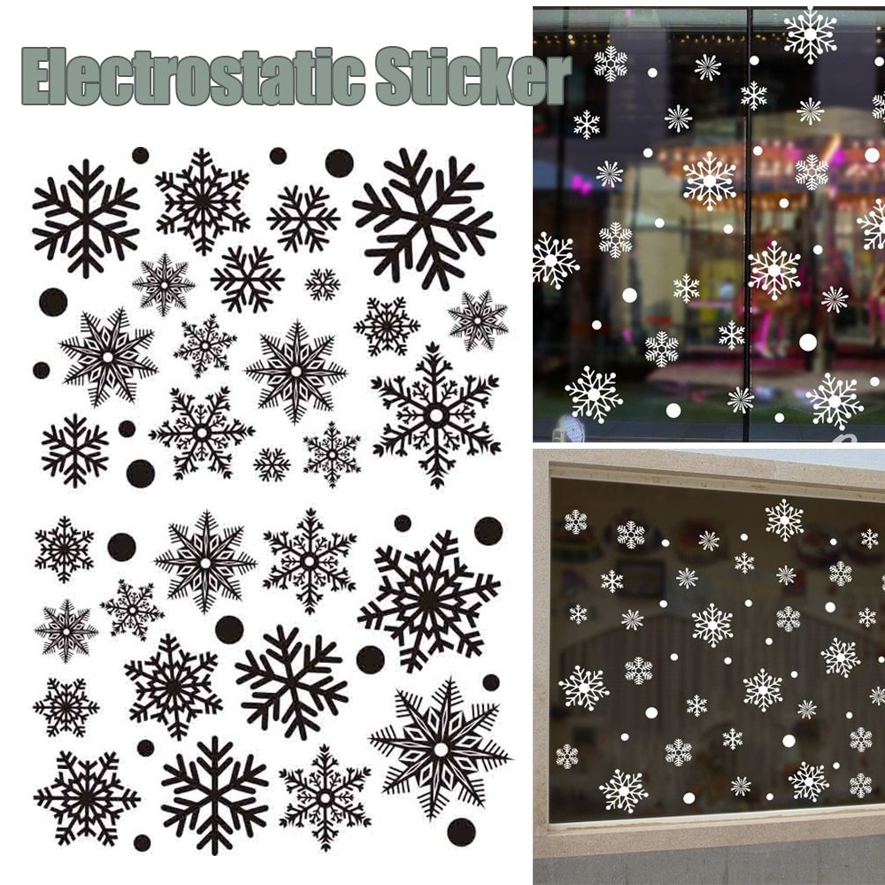 30 шт., ПВХ, рождественские сн – обзор и цена Snowflake Window Decal