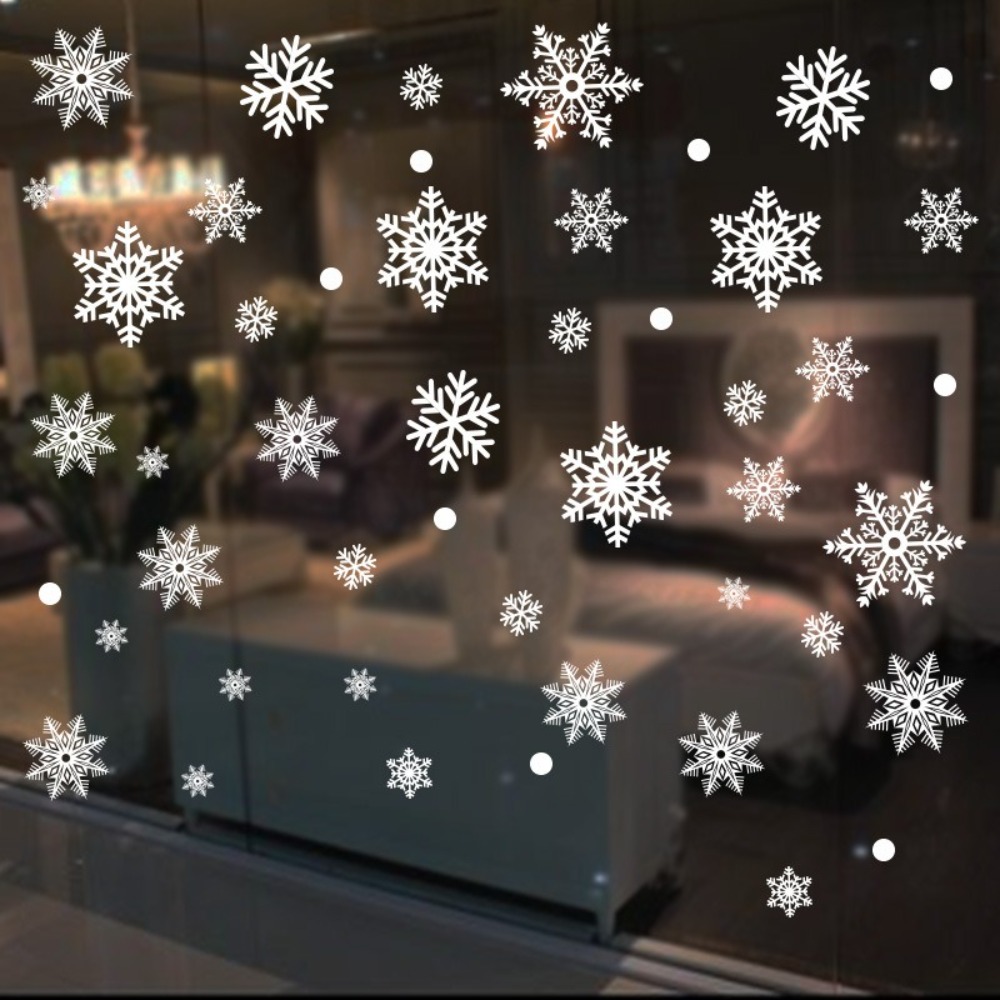 30 шт., ПВХ, рождественские сн – обзор и цена Snowflake Window Decal