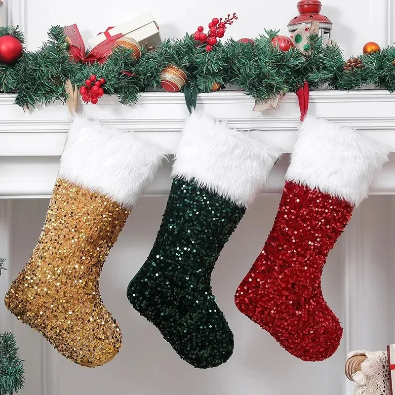 Рождественские носки с сублима – обзор и цена Christmas Stocking Hanging