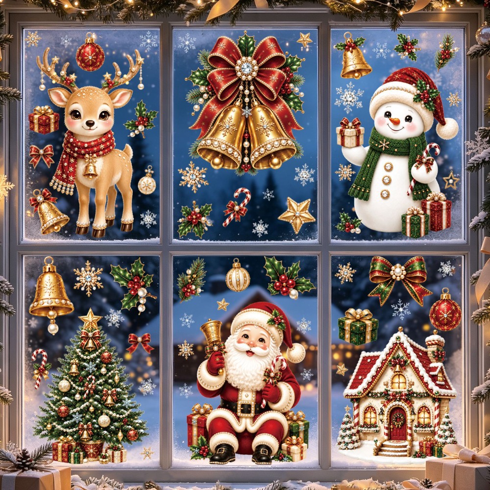 Рождество 2027: Новые наклейки – обзор и цена Snowflake Window Decal