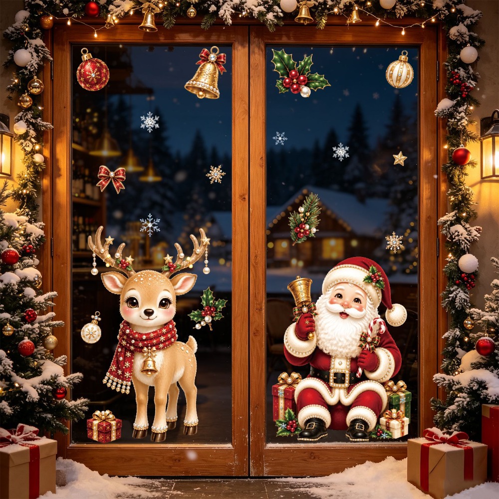 Рождество 2027: Новые наклейки – обзор и цена Snowflake Window Decal