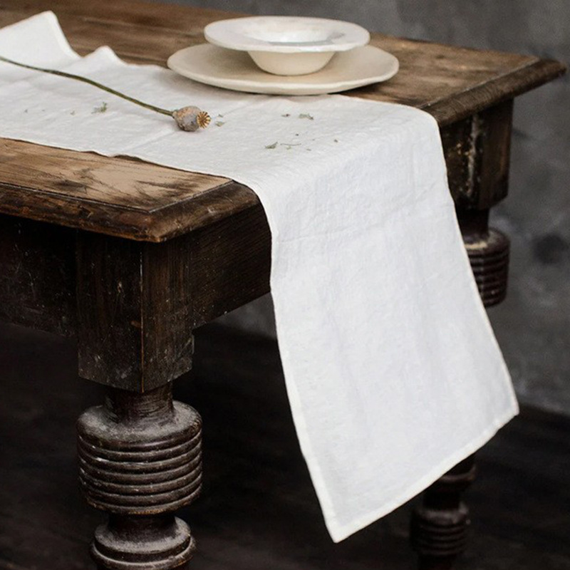 Скатерть-дорожка из 100% льна, – обзор и цена Christmas Table Runner